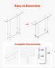 Acrylic Console Table, 2 Tiers Narrow Side Desk with Bottom Open Storage, Modern Rectangle Acrylic End Table, Transparent Entry Desk for Foyer,