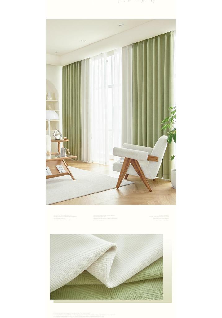 New Milk Tea Corduroy Curtains: Thick, High-Shading Curtains for Bedrooms