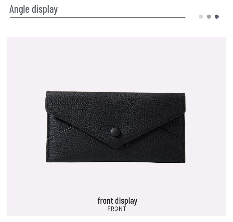 Genuine Leather Women's Thin Envelope Clutch & Phone Holder