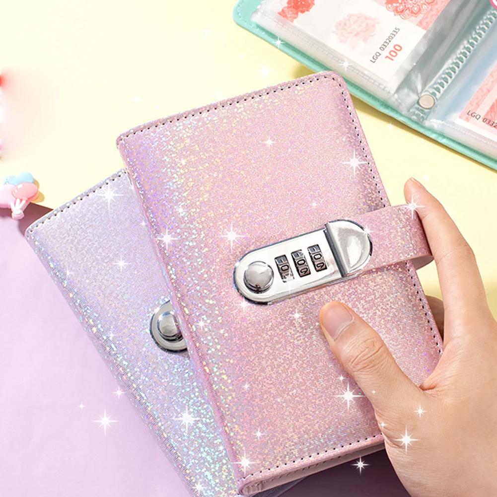 Compact PU Leather Budget Saving Binder with Secure Password Lock Feature