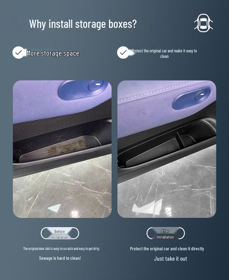 Fit for 23-25 Models: Xiaopeng G6 Car Door Storage Organizer - Car Interior Accessory