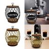 Coffee Pod Holder Large Capacity with Wood Base Storage Cup Coffee Pod Basket Organizer Cup for Hotel Family Kitchen Home Cafe