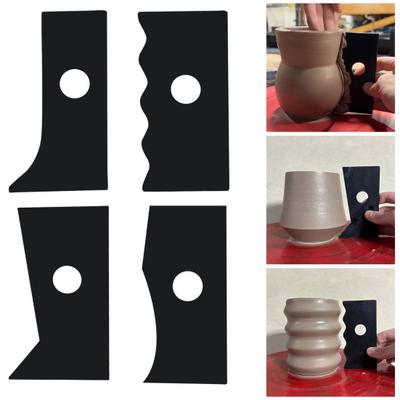 Ceramic Profile Ribs Pottery Throwing Tools Clay Shaping Ribs for Wheel Throwing