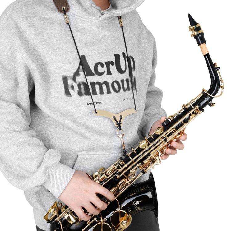 Fashion Leathers Saxophone Strap Adjustable Neck Strap Saxophone Harnesses