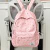 Rucksack Neuer Rucksack mit großer Kapazität für Mittelschüler Kleiner frischer Schulranzen Polka-Dot-Schleife Vielseitiger Rucksack