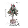 Mini table Christmas trees, Small size Christmas trees gift for kids and friends, desktop christmas tree, New year's tree decoration with snow