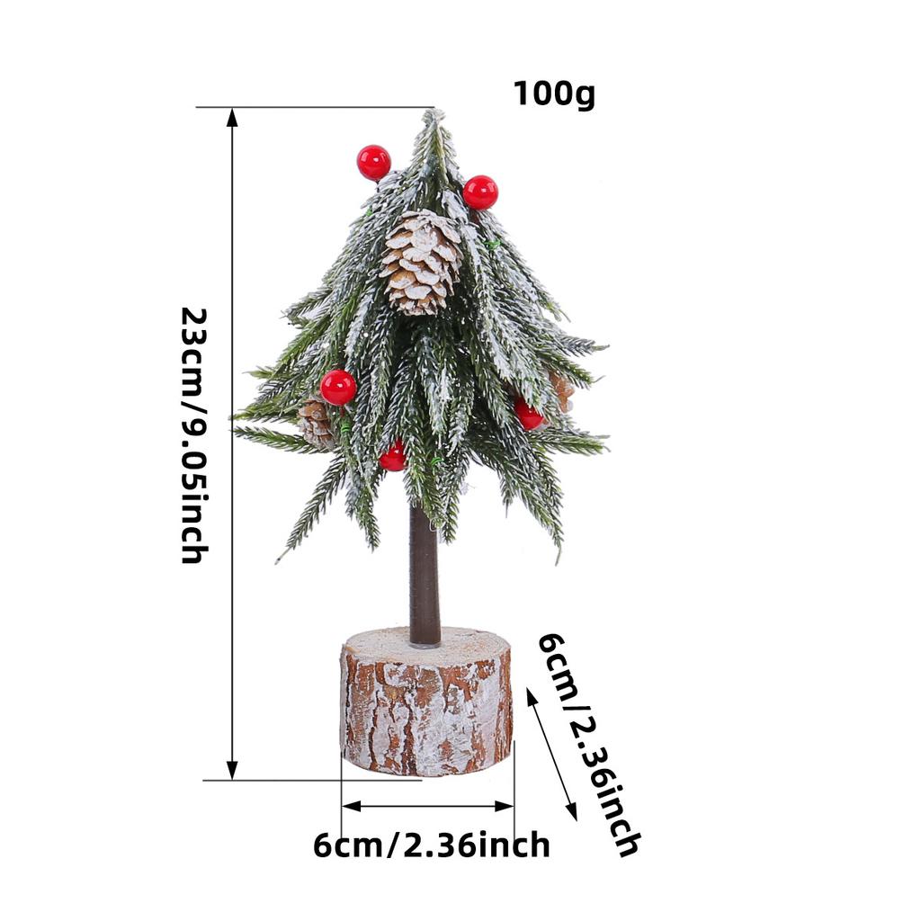 Mini table Christmas trees, Small size Christmas trees gift for kids and friends, desktop christmas tree, New year's tree decoration with snow