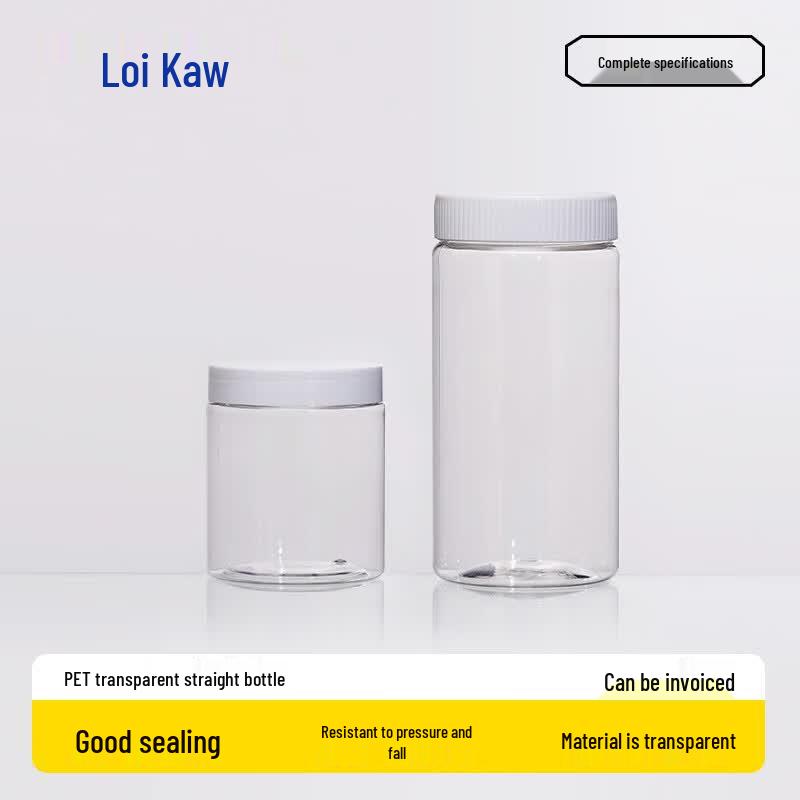 Laigu PET Transparent Lab Reagent & Sample Bottles 250ml, 10 Pack