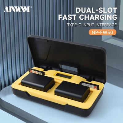 AJNWNM NP-FW50 NP FW50 Battery + Multifunction Charger Box for Sony Alpha A6500 A6300 A6000 A5000 A3000 NEX-3 A7 A7M2 A7R 7SM2 7M2