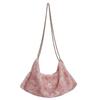 Plüsch-Ketten-Schultertasche im koreanischen Stil, mehrfarbig, großes Fassungsvermögen, Damen-Mode Nischendesign Handtasche.