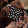 Religious Jewelry Men New Cross Necklace Stainless Steel Hip Hop Personalized Pendant