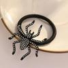 Women Crystal Rhinestones Spiders Hair Tie Halloween Accessory For Costume Parties Daily Hairstyle Decoration