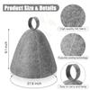Sauna Anti Hitte Sauna Hoed Verdikken Wolvilt Douchemuts Haar Tulband Snel Handdoek Drogen Handdoek Hoeden Sauna Badkamer Accessoires