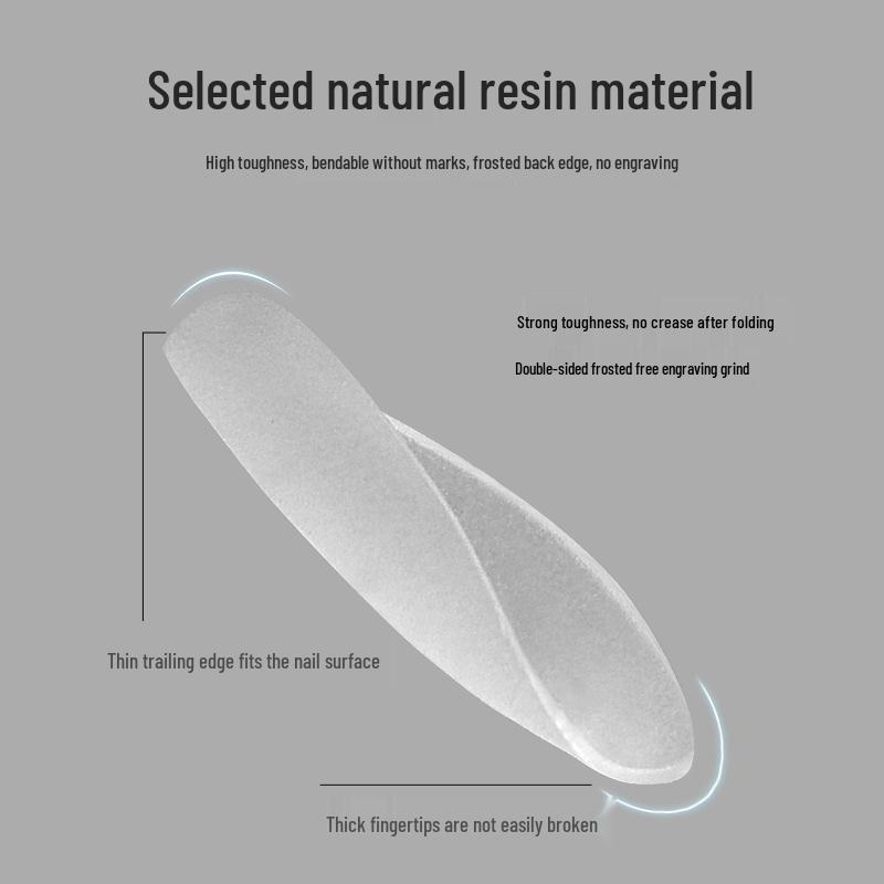 Ultra-Thin Seamless False Nails: Full & Half Cover No-Buff Nail Art Patches for Salons