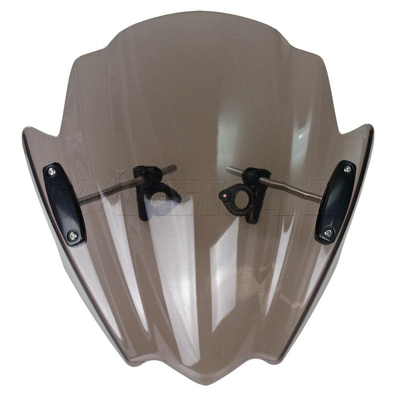 Motorcycle Street Bike Windshield WindScreen For 2008-2014 2015 Honda CB1000R CB300F CB500F CB500X 08 09 10 11 12 13 14 15 Black