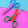 Kids Paper Craft Scissors 6 Cutting Patterns Curved Edges DIY Decorative Cartoons Lace Scissor Scrapbook Album Photos