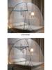 Mongolian Yurt Foldable Mosquito Net for Home & Dorm Bunk Beds - No Installation Needed