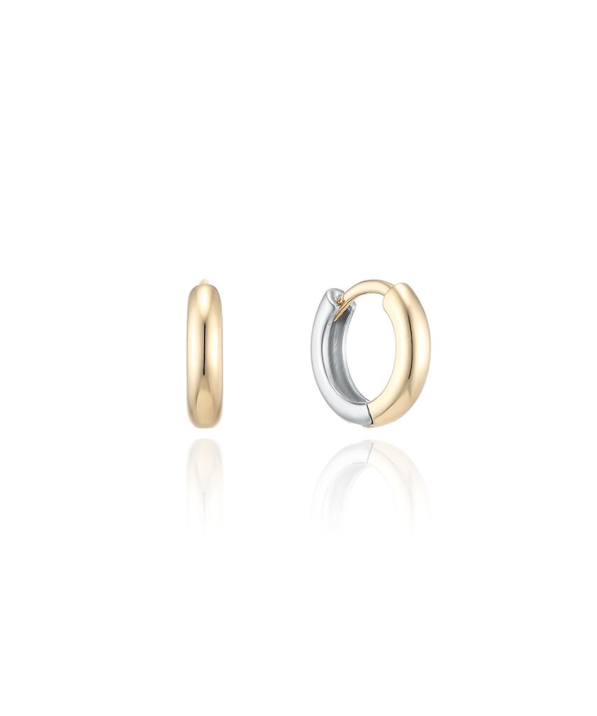 Lloyd Reversible Combination 5K Gold One-Touch Hoop Earrings Lohq3014H