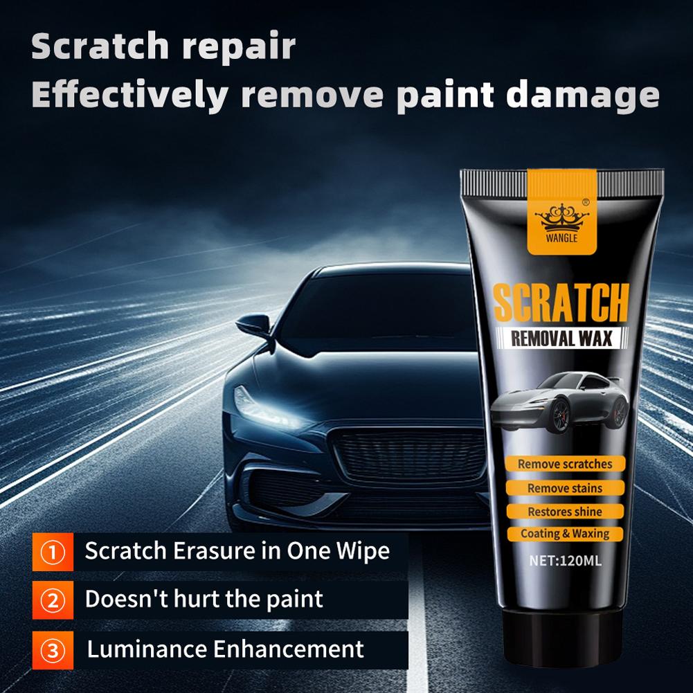 120Ml Car Scratch Repair Kit Professional Polishing Wax Paint Care Scratch Remover For Shallow Scratches Deep Cleaning Auto Care