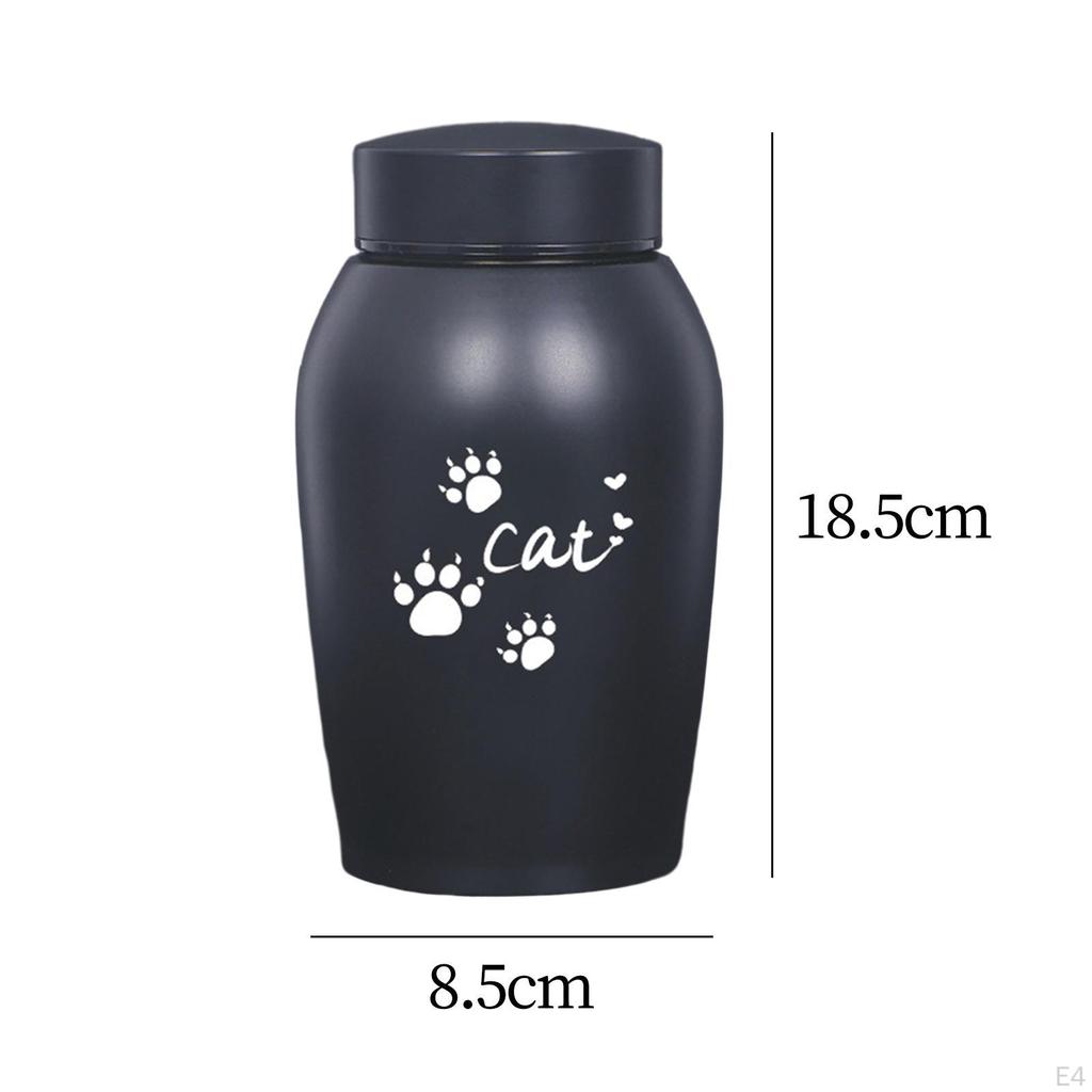 Dog Cat Ashes Stainless Steel Pet Urn Funeral Cremation Burial Memorial Keepsake Box Kitty
