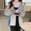 Chic Zip-up Hoodies Female Casual Street Loose Thin Sweatshirt Pocket Hooded Women Cardigans
