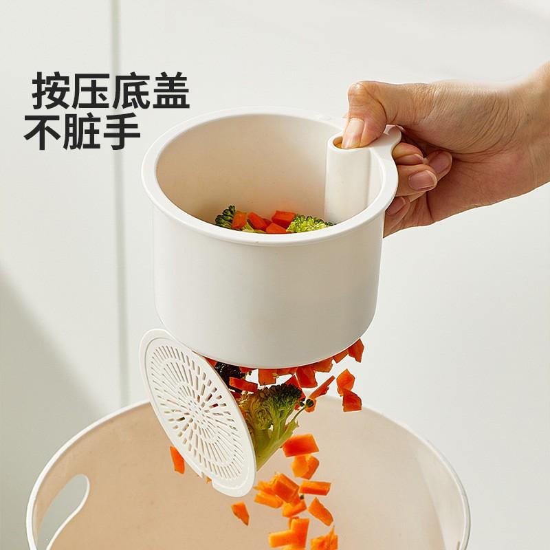 Kitchen Sink Drain Basket With Removable Filter Press-to-Empty Design - ABS Modern Hanging Organizer Dish Drying Food