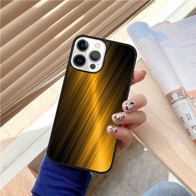Brushed Metal Texture Steel Print Phone Case Cover For iPhone 17 Air 15 16 14 13 12 Pro Max 11 Pro Max Plus Coque