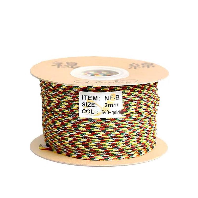 Five-Color Bracelet Weaving Rope: Vajra Jade Thread for Wenwan, Buddhist Beads, Star Moon Bodhi & Beading Strings