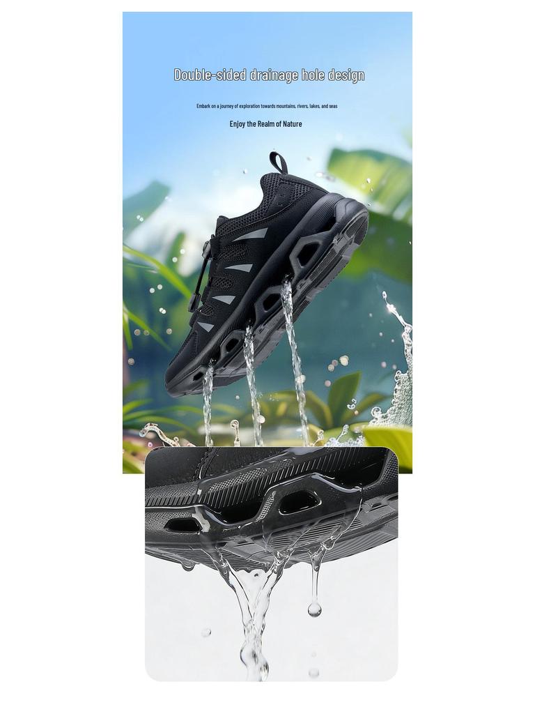 Men's Outdoor Hiking Shoes: Wear-Resistant, Thick Sole, Breathable Mesh for Spring & Autumn 2026