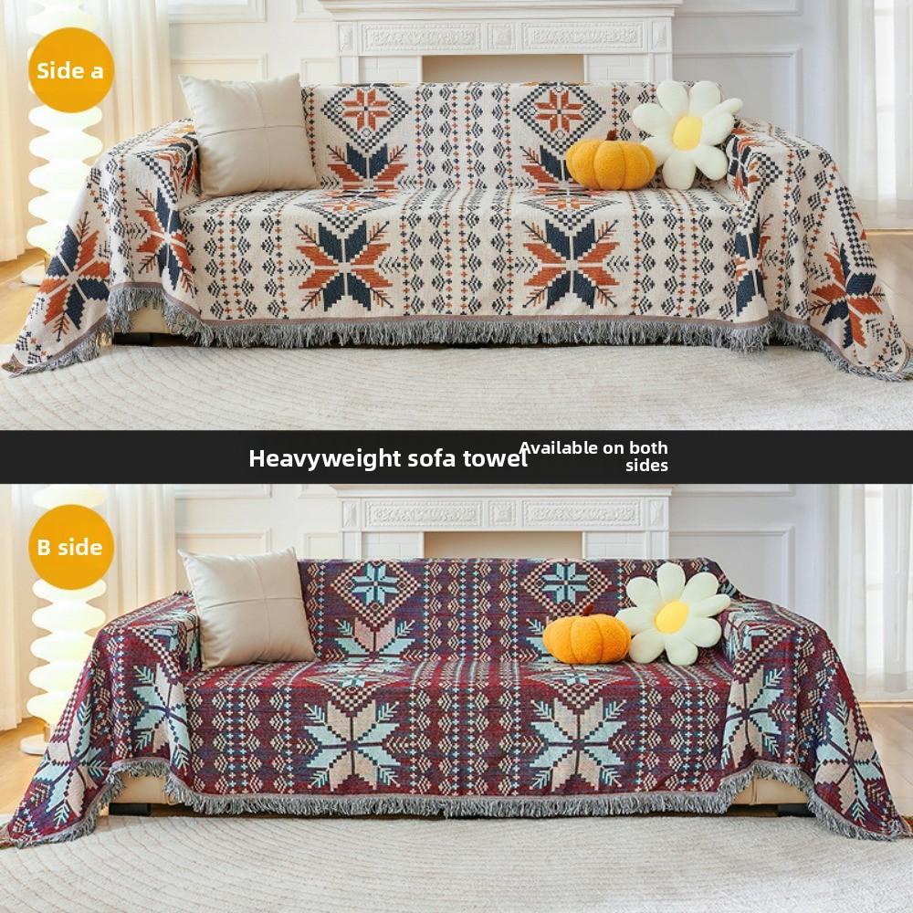 Pernă de canapea de lux Europeană Elegantă Anti-alunecare Husă de canapea Toate sezoanele Durabilă Elegantă Covoraș de canapea