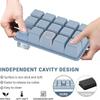 Vassoio in Silicone Extra-Large con 15 Scomparti per Cubetti di Ghiaccio, per Bevande Fredde, Grado Alimentare