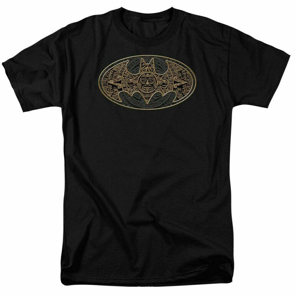 26 Batman Aztec Bat Signal Logo T Shirt Licensed Comic Book Tee Black Unisex T-Shirt M