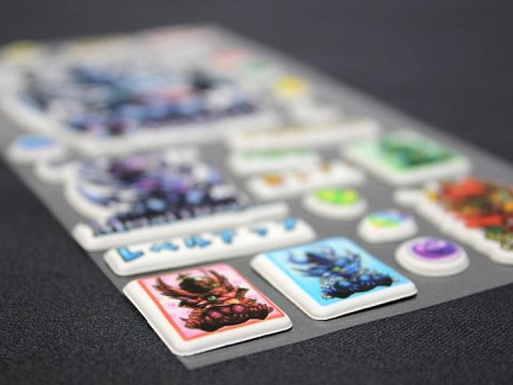 Mode Dela Casa Puzzle & Dragons Puffy Stickers (Set of 3)