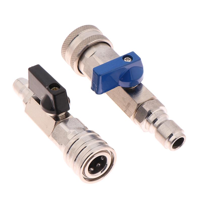 High Pressure Washer Ball Valve With 3/8 Or 1/4 Inch Quick Connector For Water Pumps Tanks Faucet Washer Hose Water Flow Switch