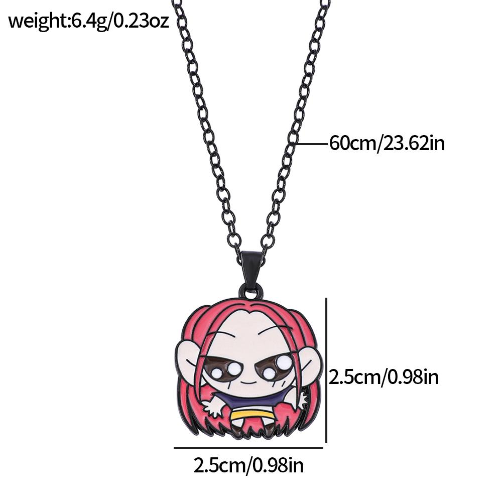 Demon Hunters Cartoon Character Pendant Necklace Jewelry Gift for Fans