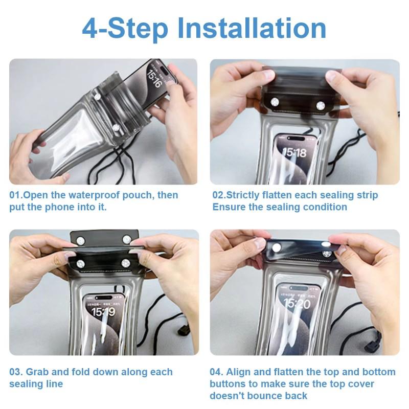 IPX8 PVC Universal Waterproof Phone Case Water Proof Bag Mobile Cover For iPhone 14 Pro Max 12 11 8 Huawei Xiaomi Redmi Samsung
