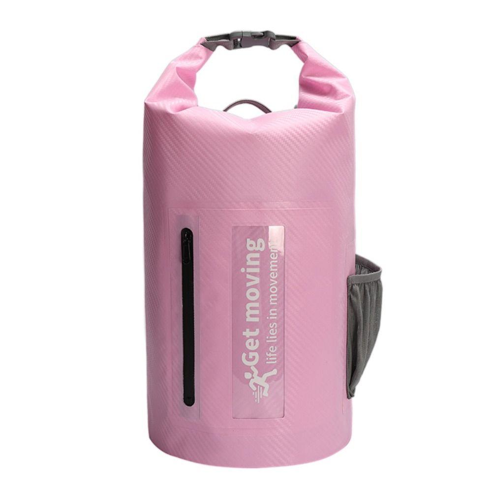 Large-Capacity Waterproof Dry Bag with Shoulder Straps Beach Backpack Swimming Bucket Bag Outdoor