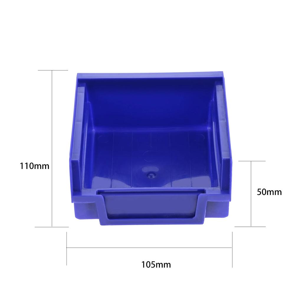 ABS Stackable Storage Bins Organizer Tool Box Containers Stacking Garage Pegboard Bin Hanging Basket Component Storage Box 1pc