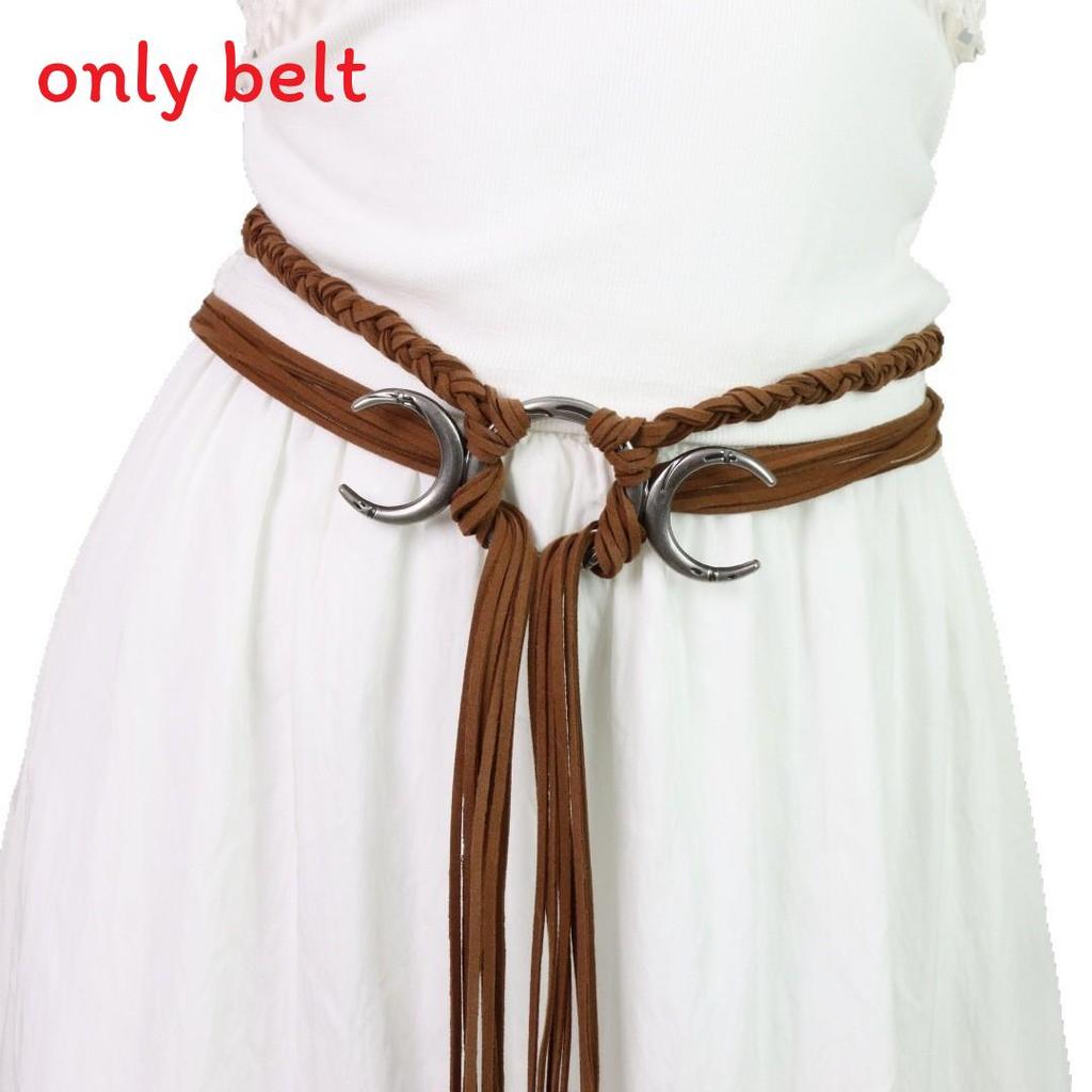 Medieval Renaissance Green Snake Belt With Decorative Buckle For Cosplay And Costume Accessory