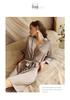 Summer Women's Luxury Silk-Like Cardigan Robe & Pajamas Set