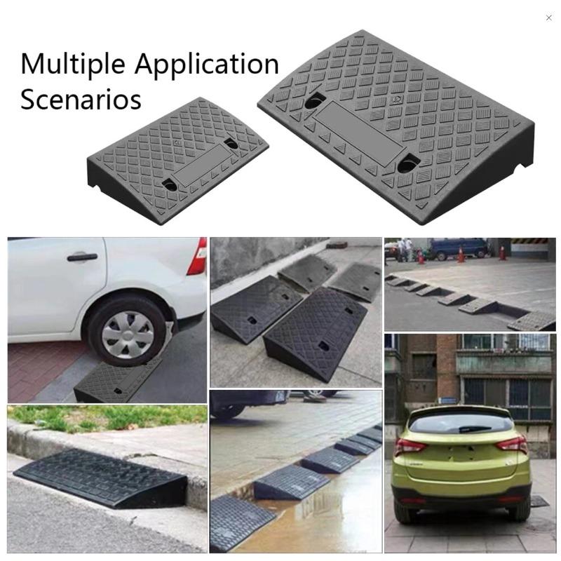 Durable Portable Threshold Ramp 3–10cm Height, Anti-Slip Surface for Car, Motorcycle, Wheelchair, Pets, Doorstep, Curb Access