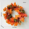 Autumn Harvest Sunflower & Maple Leaf Wreath for Thanksgiving Doorway Decoration