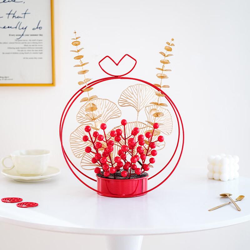 Golden Apple Flower Arrangement Stand Set