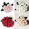 Artificial Silk 18heads Rose Fake Flower Bouquet Wedding Party Home Bridal Decor