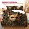 German Shepherd Pattern Bedding Home Decoration Birthday Gift (1 * duvet cover + 2 * pillowcase, without core)