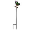 Metal Garden Stake Butterfly and Dragonfly Decorative Plant Pot Ornament Outdoor Yard Lawn Art Sculpture with Ground Insert