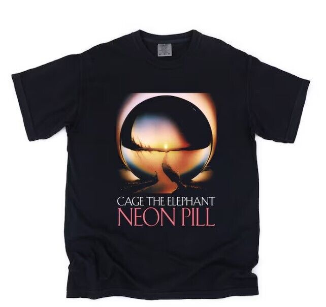 Cage The Elephant Unisex T-Shirt, Neon Pill, New Album, T-Shirt, 2024 Tour Unisex T-Shirt L