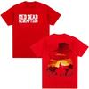 Red Dead Redemption 2 Game Player Graphic T Shirts Men Women Gothic Short Sleeve T-Shirt Y2K Fashion High Quality Cotton T Shirt