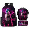 Battle of the Twin Cities Arcane Children's School Bag Pencil Case Backpack Elementary School Cartoon Backpack Three-piece Set