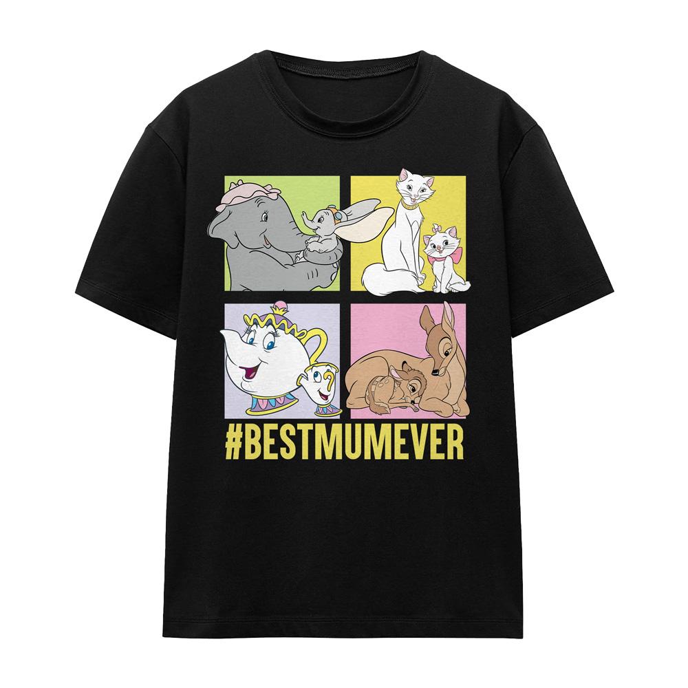 Aristokočky Unisex Dospělý Bestmumever Dumbo & Bambi Den matek Tričko
